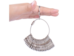 Herramienta De Medida De Anillos De Plata Juego De 27 Modelos Us 1-13 Mandril De Metal Para Medir Tamaño De Dedos
