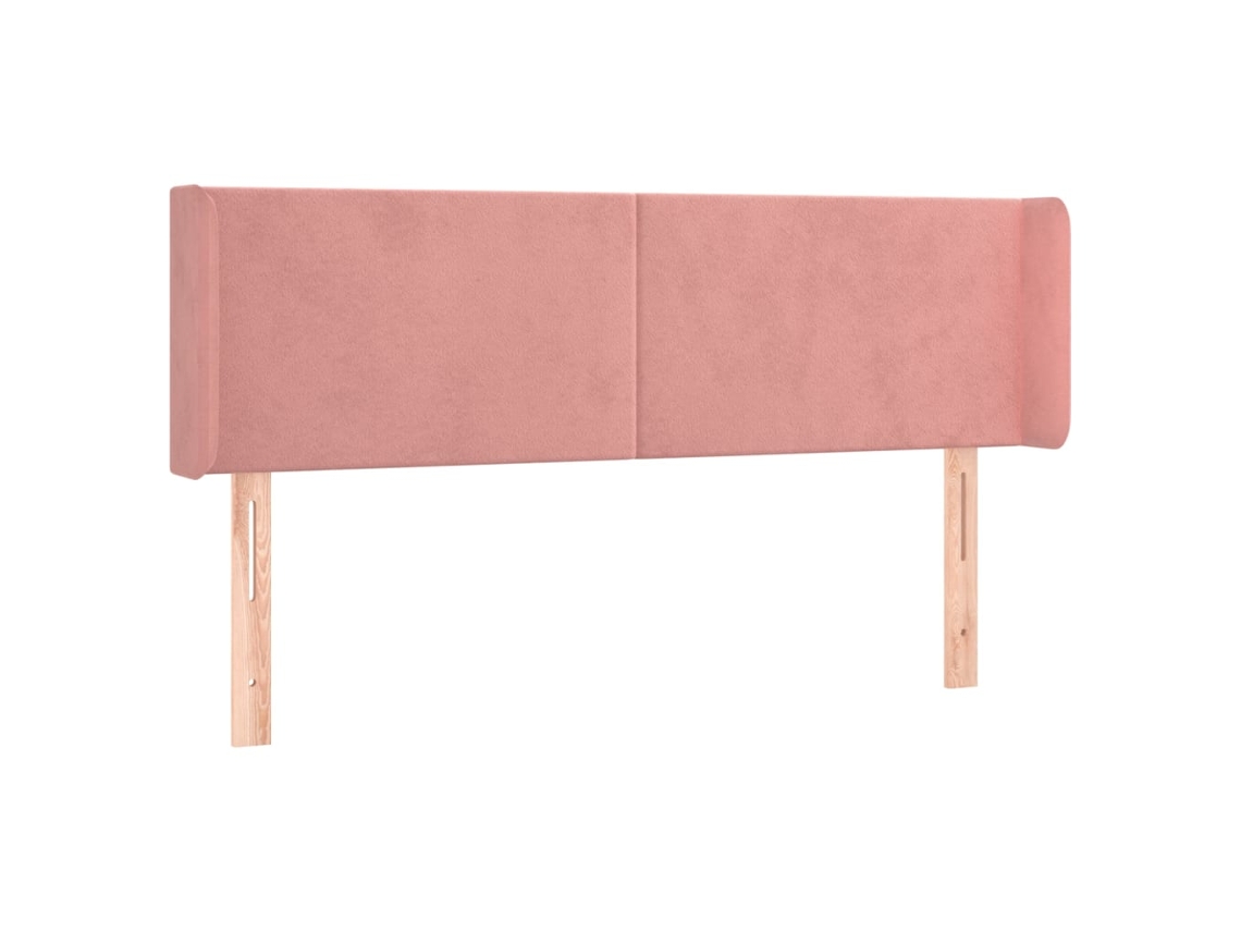Cabecero de cama de terciopelo con solapas 147x16x78/88 cm Rosa MAISON EXCLUSIVE