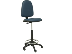 Silla de Escritorio Alta PIQUERAS Y CRESPO Ayna Azul Marino (Similpiel)