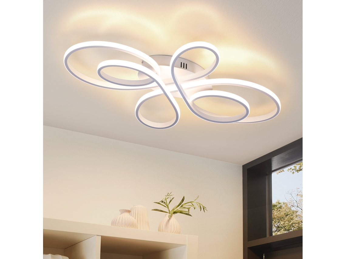 Lámpara de techo LED de diseño moderno Ø40 cm, luz blanca, 30 W, luz cálida Zmh (3000 K)