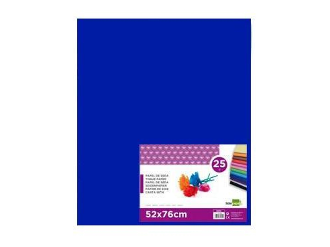 Liderpapel Papel Seda 52 X 76 Cm 18 Gs Paquete Azul. 25 páginas