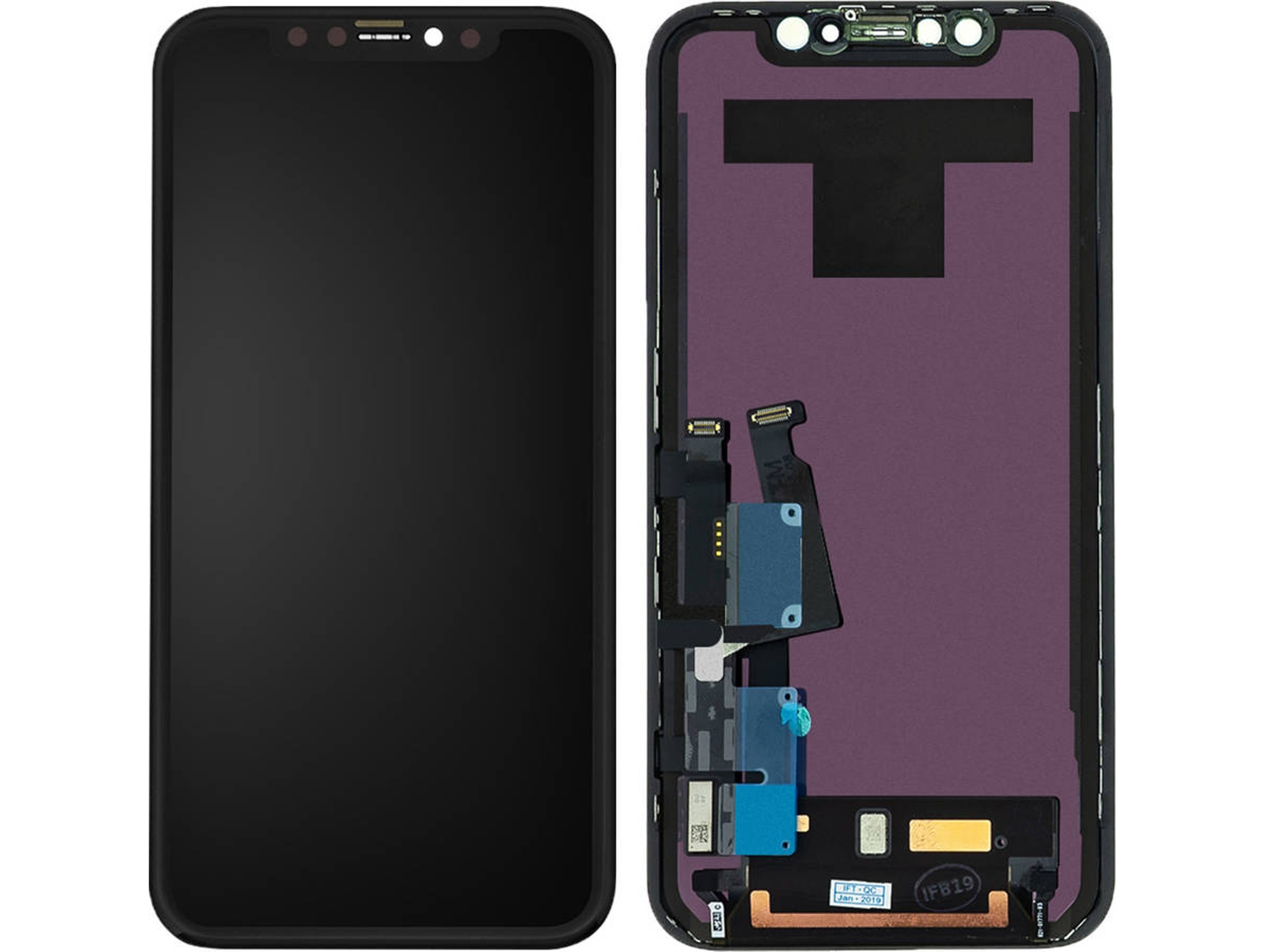 Pantalla LCD iPhone XR Bloque Original Apple Reacondicionada - Negro