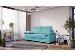 Sofa Cama Italiano | Sistema apertura italiana | 3 Plazas | Color tapizado Azul claro | Colchon 140x190