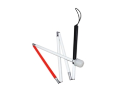 Barra de persiana plegable con 5 secciones ajustables.