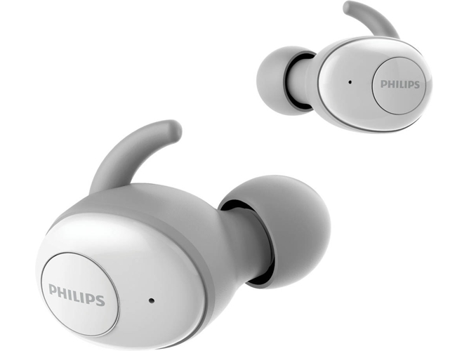 Auriculares Bluetooth True Wireless PHILIPS Tat3215Wt (In Ear - Micrófono - Blanco)