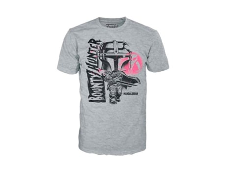 Camiseta FUNKO The Mandalorian Gris (Talla: L)
