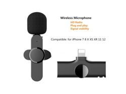 Ep033 Micrófono inalámbrico Mini micrófono Lavalier para Iphone Android Smartphone Grabación de vídeo Blog Entrevista Interfaz iOS CHRUI