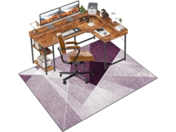 Alfombrilla protectora para sillas gaming/oficina de 80 x 120 cm, suelo laminado, azulejo azul, Xunzheng, suelos duros.