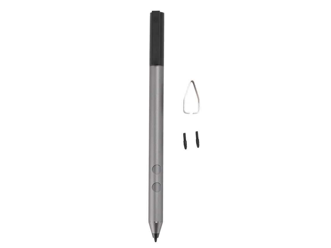 Caneta Estilo Stylus Para Hp Envy Spectre Pavilion X360 Com Pontas De Reposição Sensibilidade Alta Cinza Escuro