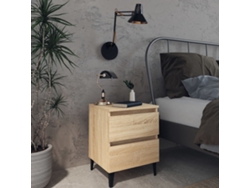 Mesitas de Noche LOVELY HOME Mesinha 2 Pcs 40X35X50 Cm Contrapl. Carvalho Sonoma