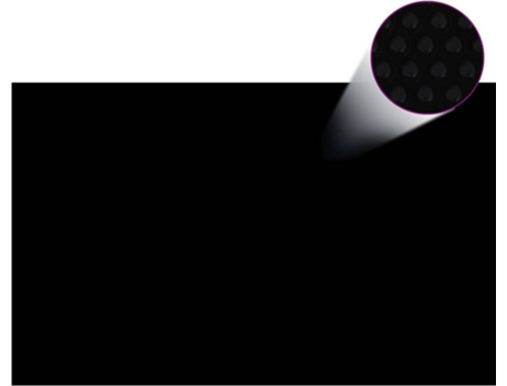 vidaXL Cubierta de piscina rectangular PE negro 800x500 cm
