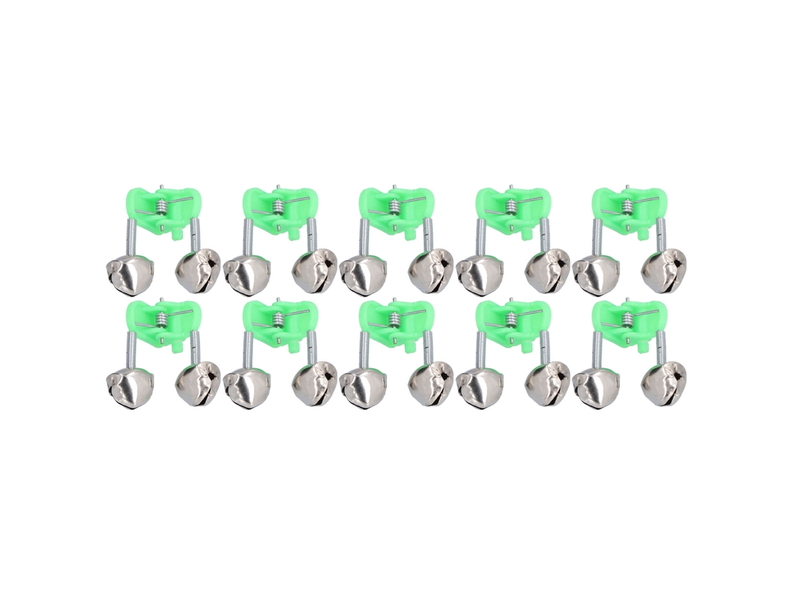 2026rebe-10 Pcs Alarma De Mordedura De Peces Con Campanas Dobles Clip Para Caña De Pescar