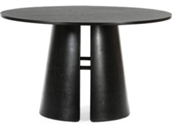 Mesa de Comedor BAZAR MONDIALE Cep (Negro - Madera - 137x75 cm)