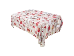 Rectángulo de Navidad mantel impreso cubierta de mesa oblonga impermeable para decoración de comedor, amor gris claro RNEMITERY