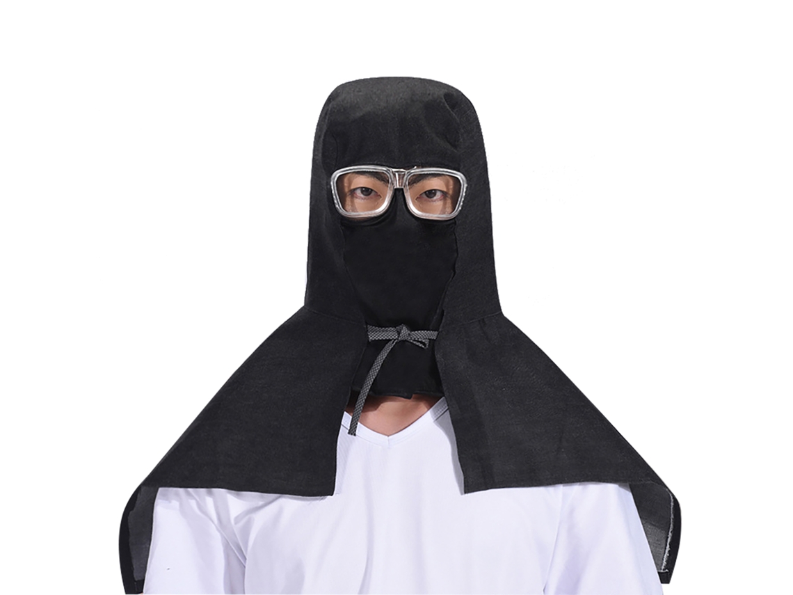 Gorro De Exterior Totalmente Cerrado Con Gafas Protectoras, A Prueba De Polvo Y Viento, Transpirable Y De Tejido Cómodo.