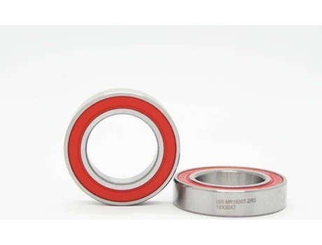 Rodamiento de Acero ISB Mr18307-2Rs (Gris y Rojo-18x30x7 mm)