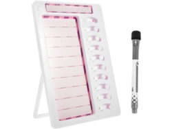 Tablero Magnético Para Recordar Tareas Domésticas Para Niños Y Niñas, Plástico Blanco, Multifuncional.