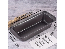 Molde Rectangular De Gran Capacidad Para Hornear En Casa, Ideal Para Hacer Pan, Pasteles Y Bizcochos (1 Unidad).