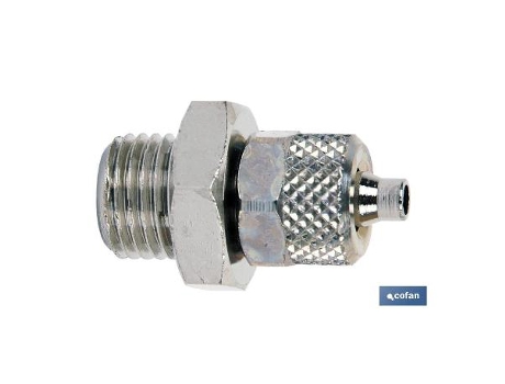 Recto macho rosca metrica t5/3 - m6