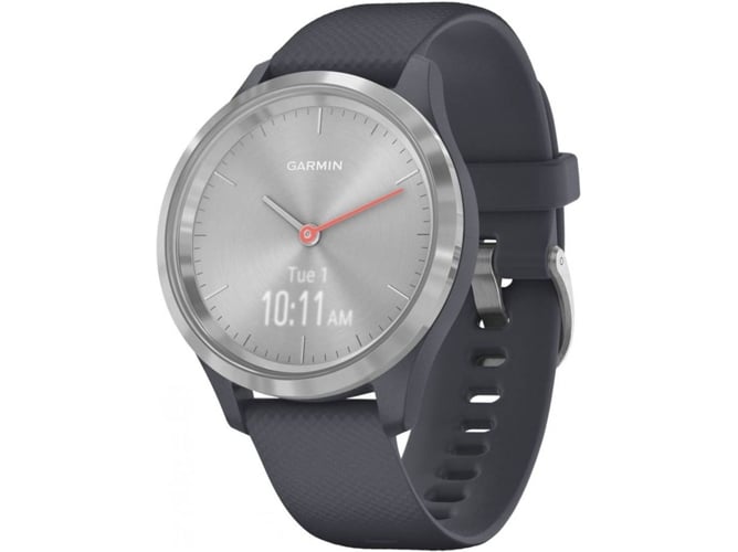 Reloj Deportivo GARMIN Vívomove 3S (Bluetooth - Hasta 5 días de autonomía - Plata y Azul Granito)