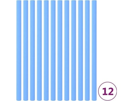 vidaXL Mangas de espuma de poste de cama elástica 12 uds 92,5 cm azul