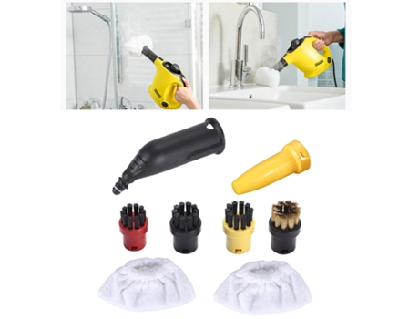 Kit de almohadilla de fregona con boquilla de potencia de extensión para Limpiador de vapor Karcher Sc 1 2 4 Si 4 Sg 4, repuesto de aspiradora limp...
