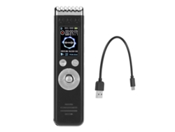 Grabadora De Voz Digital Con Ia, Reducción De Ruido Hd, Micrófonos Duales Y Activación Por Voz, 4 Gb Para Uso Profesional.