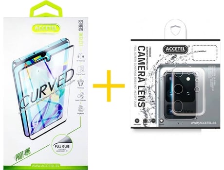 Protector Cristal Temperado Samsung Galaxy S20 + Plus 5G ACCETEL 2.5D Curva (Transparente)