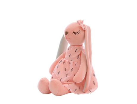 Peluche de Conejo de Dibujos Animados, Lindo Muñeco de Conejito de Orejas Largas Para Rosa - 35Cm
