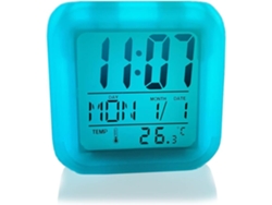 JILLIOPER Despertadores digitales, cronómetro innovador con luz de 7 colores cambiantes, diseño portátil para las mágicas aventuras nocturnas de los niños.