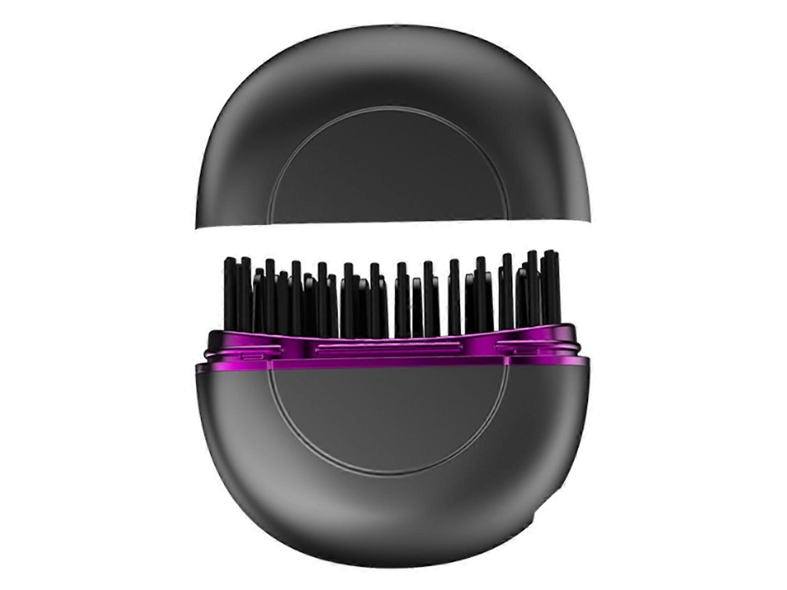 Cepillo alisador iónico portátil, recargable e inalámbrico para cabello y barba, ideal para viajes. Mini cepillo alisador. Nostalgia88