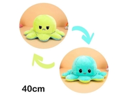 Peluche Reversible De Pulpo De 30/40 Cm Con Doble Estampado Y Diferentes Expresiones.