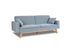 Sofá Cama Azul Celeste NALUI Reine 3 Plazas
