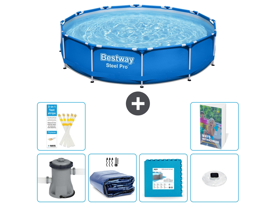 Bestway Piscina Bestway Steel Pro Redonda - 366x76 Cm - 7-peças S326