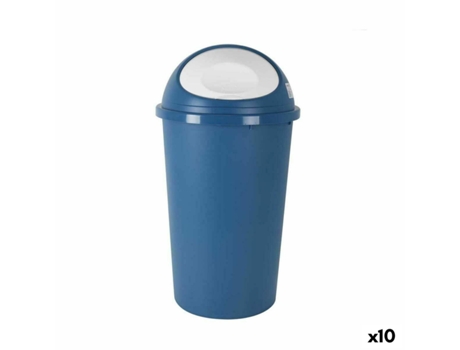 Cubo para la Basura TONTARELLI Big hoop Azul Blanco 50 L (10 Unidades)