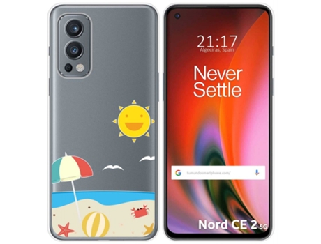 Carcasa OnePlus Nord 2 5G TUMUNDOSMARTPHONE Dibujos Transparente Multicolor