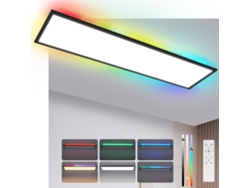 Zmh Lámpara De Techo Led Regulable 24W Para Sala De Estar Cambio De Color Rgb Cocina Fiesta