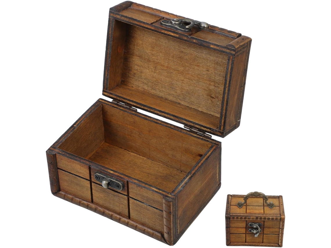 Caja De Tesoros Decorativa Con Cerradura Para Joyas Y Objetos Pequeños, Estilo Chino.