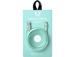 Cable FRESH 'N REBEL Fabriq (USB - MicroUSB - 1.5 m - Verde) — USB - MicroUSB | 1.5 m