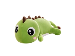 Almohada Extrasuave Y Mullida Diseño Dinosaurio Verde. 58 Cm.