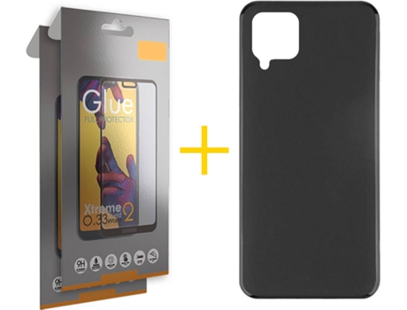 Carcasa + 2 Protectores de Pantalla para Huawei P40 Lite SKYHE Negro
