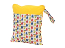 Bolsa De Almacenamiento Portátil Para Pañales Húmedos Y Secos Con Estampado Animado.