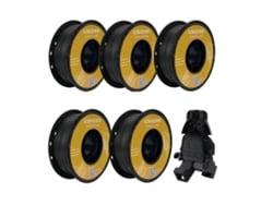 Filamento de impresión 3D, PLA, diámetro 1,75 mm, 5 kg, negro, OEM