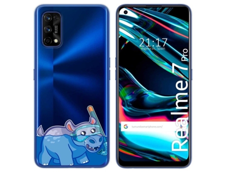 Carcasa Realme 7 Pro TUMUNDOSMARTPHONE Dibujos Transparente Multicolor
