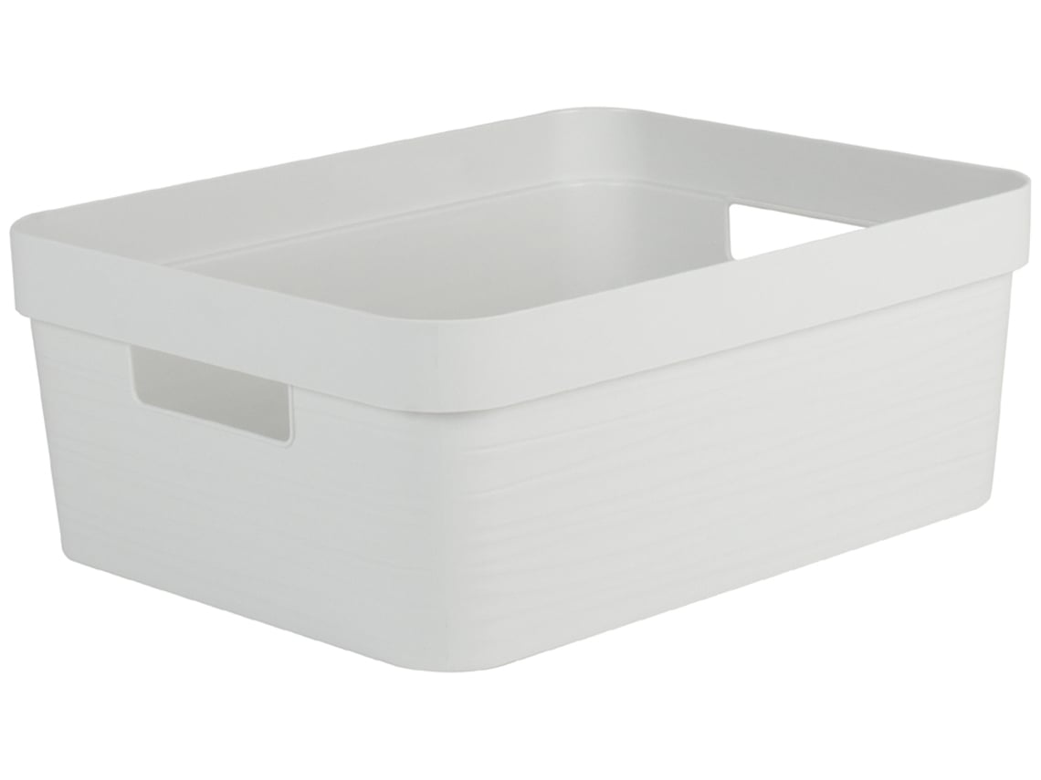 Caja de Almacenamiento EDA Stone 18 Litros PP Blanco