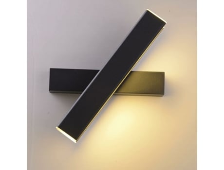 One Unit - Aplique - Grande Color Negro 12W - Luz Blanca Acogedora
