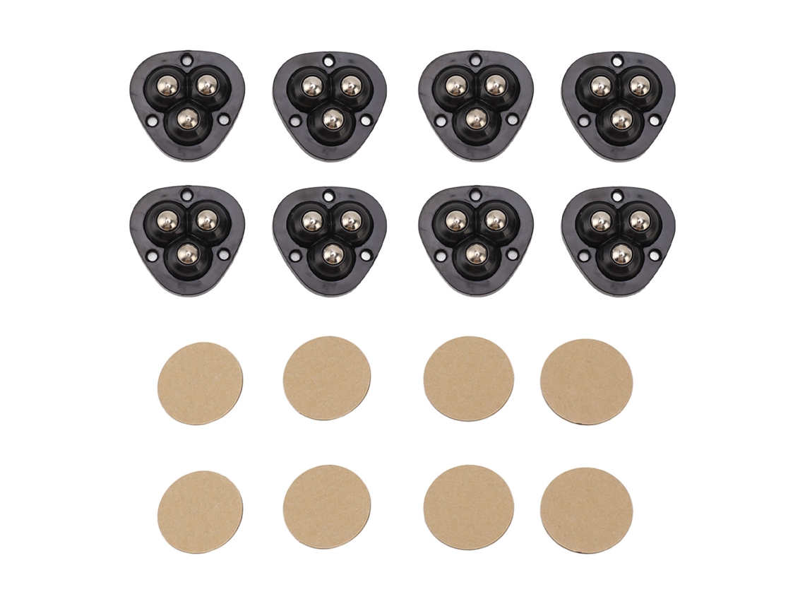 8 mini ruedas giratorias autoadhesivas para electrodomésticos