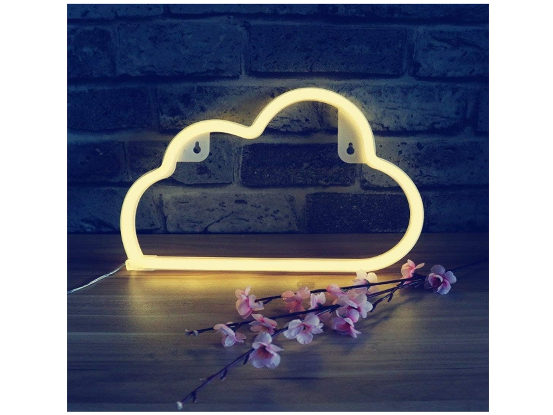 Luz de neón, luz decorativa con forma de letrero de neón de nube LED, decoración de pared para Navidad, fiesta de cumpleaños, habitación de niños, CHRONUS