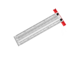 Escuadra en T de acero inoxidable con recubrimiento de polvo negro de 12 pulgadas para trabajos de carpintería.
