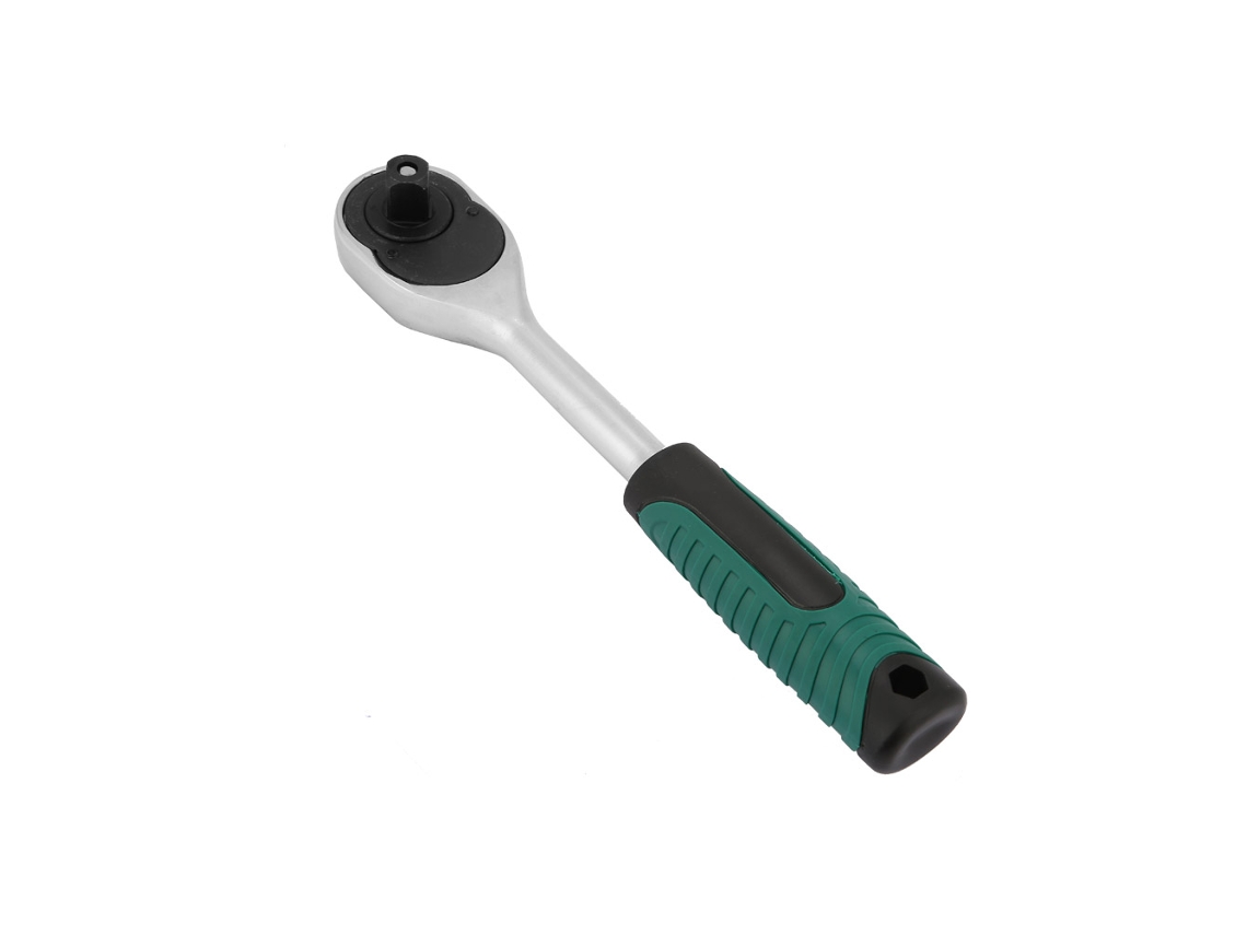 Llave De Vaso Retráctil Reversible Con Rodamiento Cuadrado De 1/2", Herramienta Profesional De Acero.